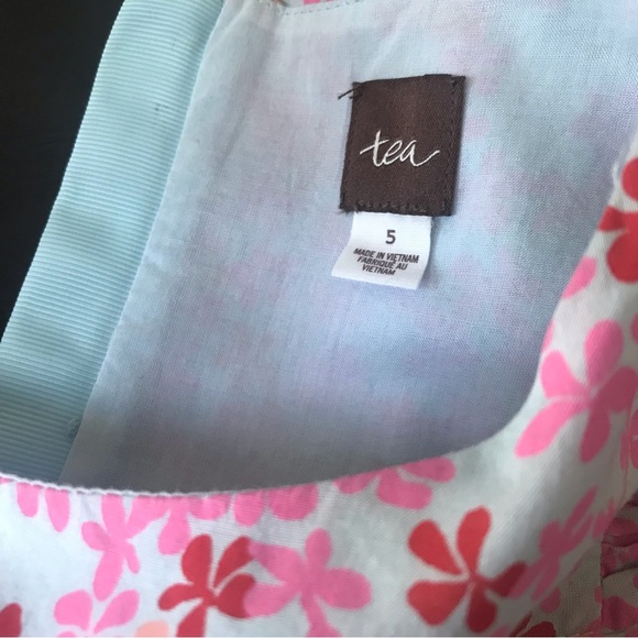 Tea Collection Pink Floral Dress, Size 5 - Picture 5 of 5